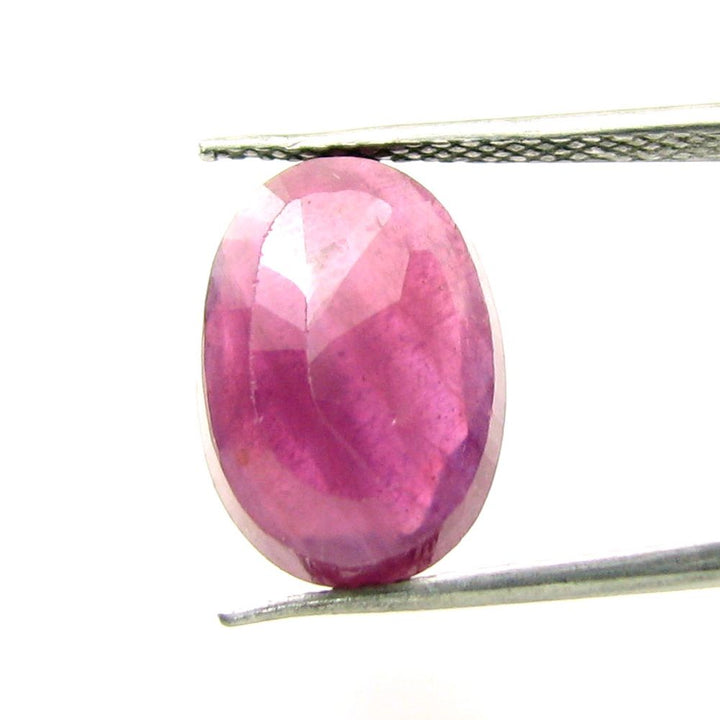 Large 8.9Ct Natural Pink Ruby Oval Faceted Gemstone