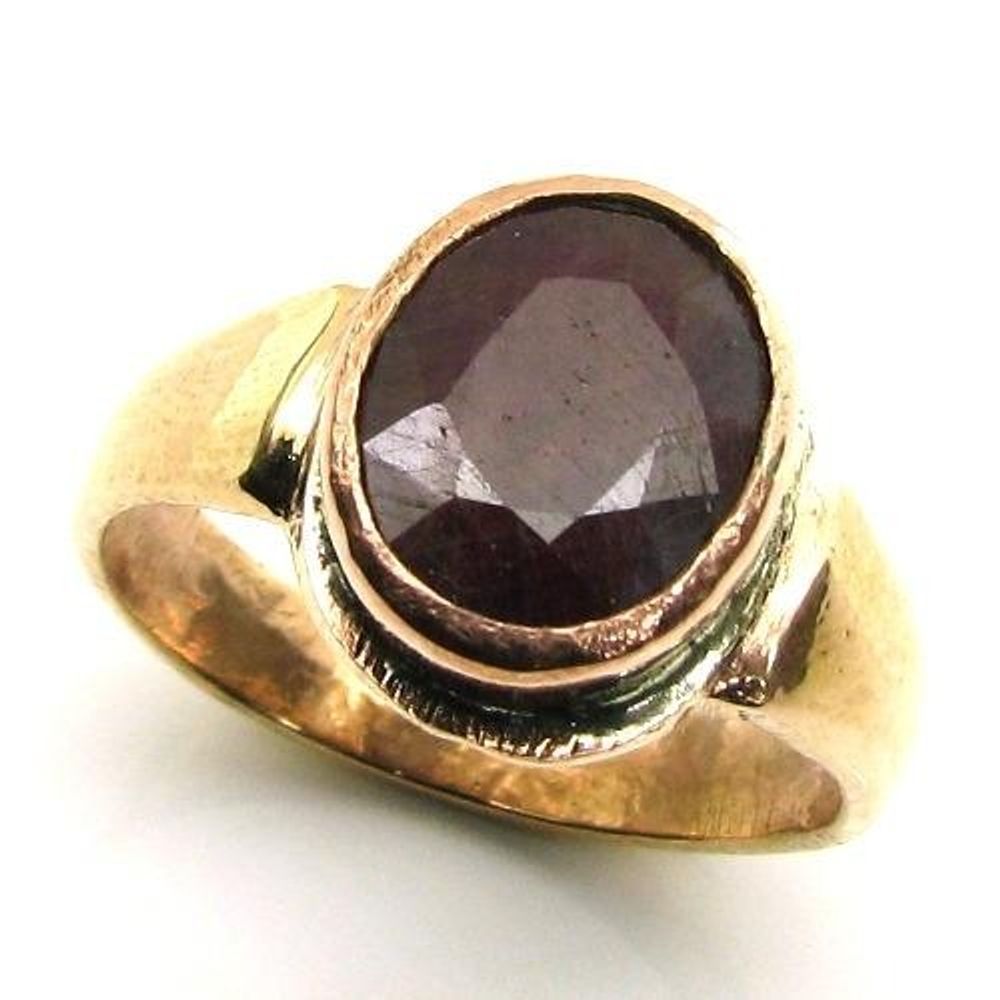 7.25 Ratti Natural Certified Ruby Manik Gemstone Panchdhatu Adjustable Ring  for Men & Womenchristmas Gift - Etsy