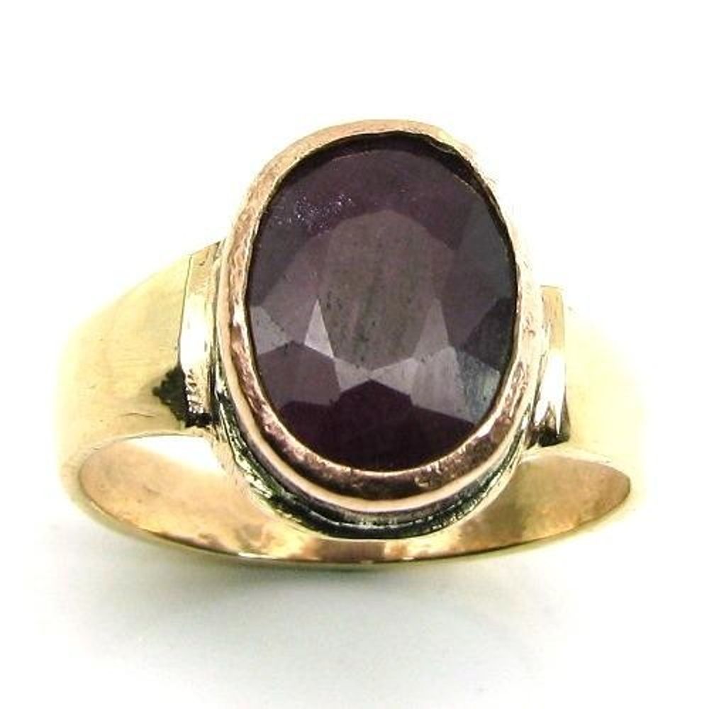 Buy Retrend Design® Burma Ruby Manik Stone Original Certified Gold Ring  with Ruby Stone for Women & Men 5.25 Carat 5.50 Ratti Attractive Manikya  Ratna Original Stone Sone Ki Ring बर्मा रूबी