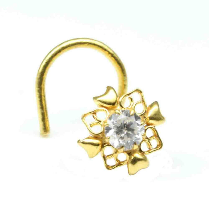 indian-nose-ring-multi-color-cz-studded-gold-plated-corkscrew-piercing-nose-stud-10146