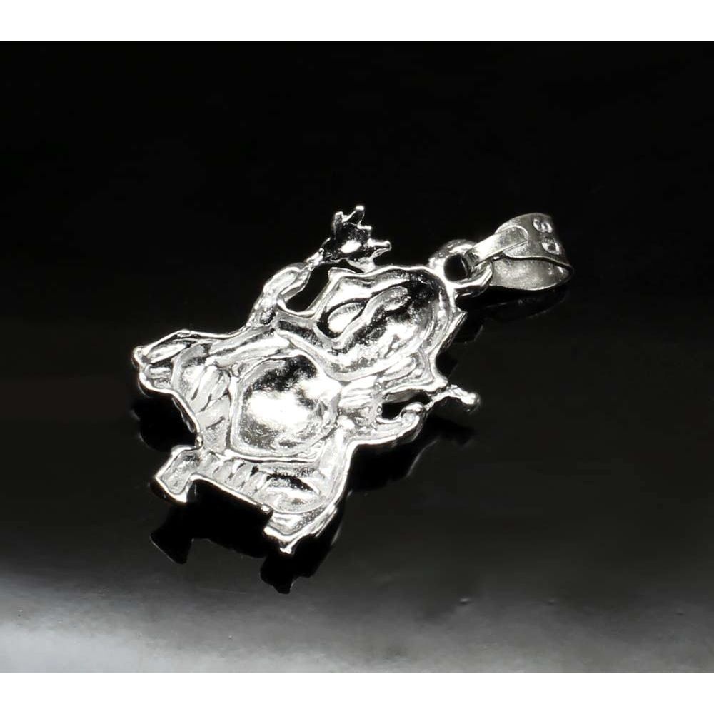 Pure Solid Silver Lord Ganesha ganpati religious God Pendant