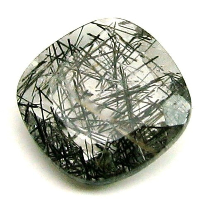 3Ct-Natural-Black-Needle-Rutile-Quartz-Cushion-Cut-Gemstone
