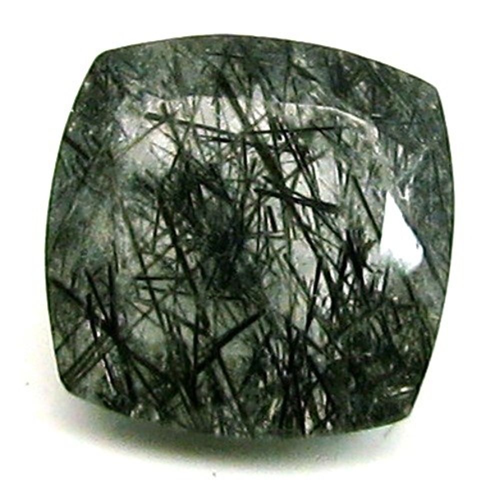 4Ct-Natural-Black-Needle-Rutile-Quartz-Cushion-Cut-Gemstone