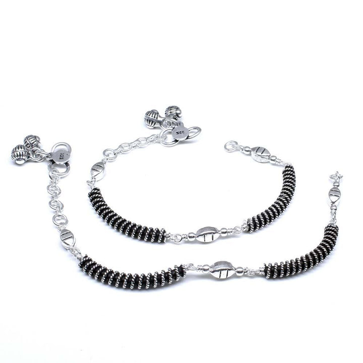 925 Silver Jewelry Kids Anklets Ankle chain foot baby Bracelet 5.7"