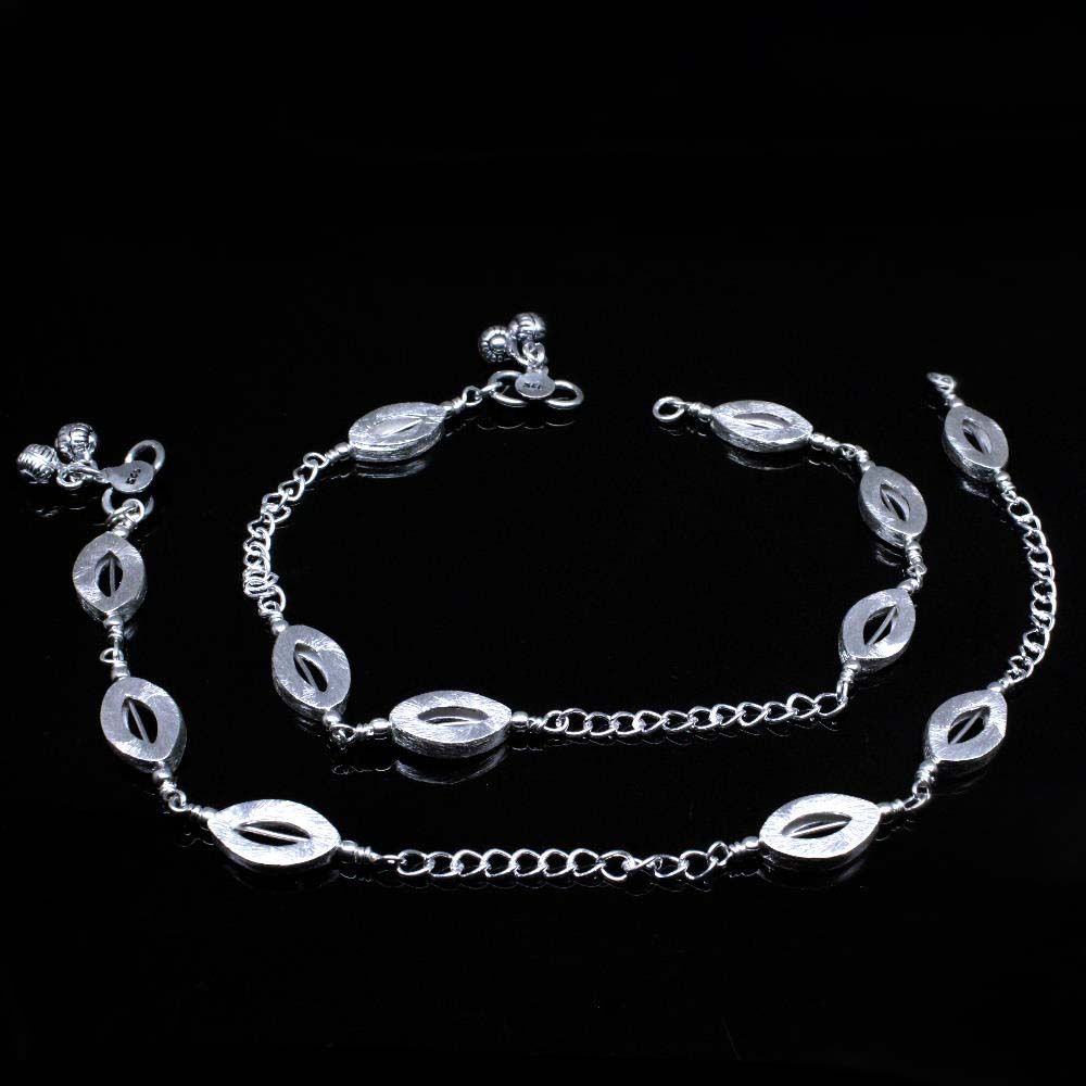women-anklet-bracelet-925-silver-beads-foot-ankle-chain-beach-wear-10.5quot