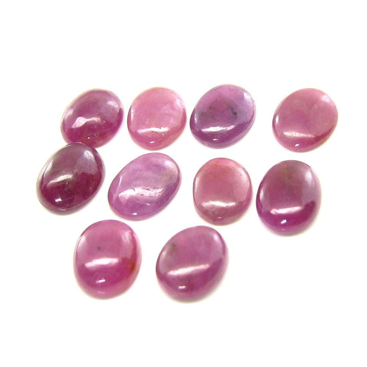 37.2Ct-15pc-Lot-10X8.8mm---10X7.8mm-Natural-Ruby-Oval-Cabochone-Gemstones