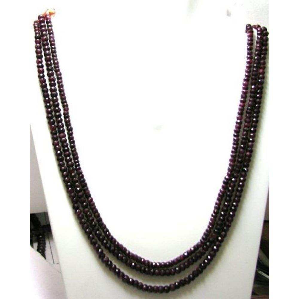 425Ct-Natural-Ruby-faceted-Beads-4-line-strand-Necklace