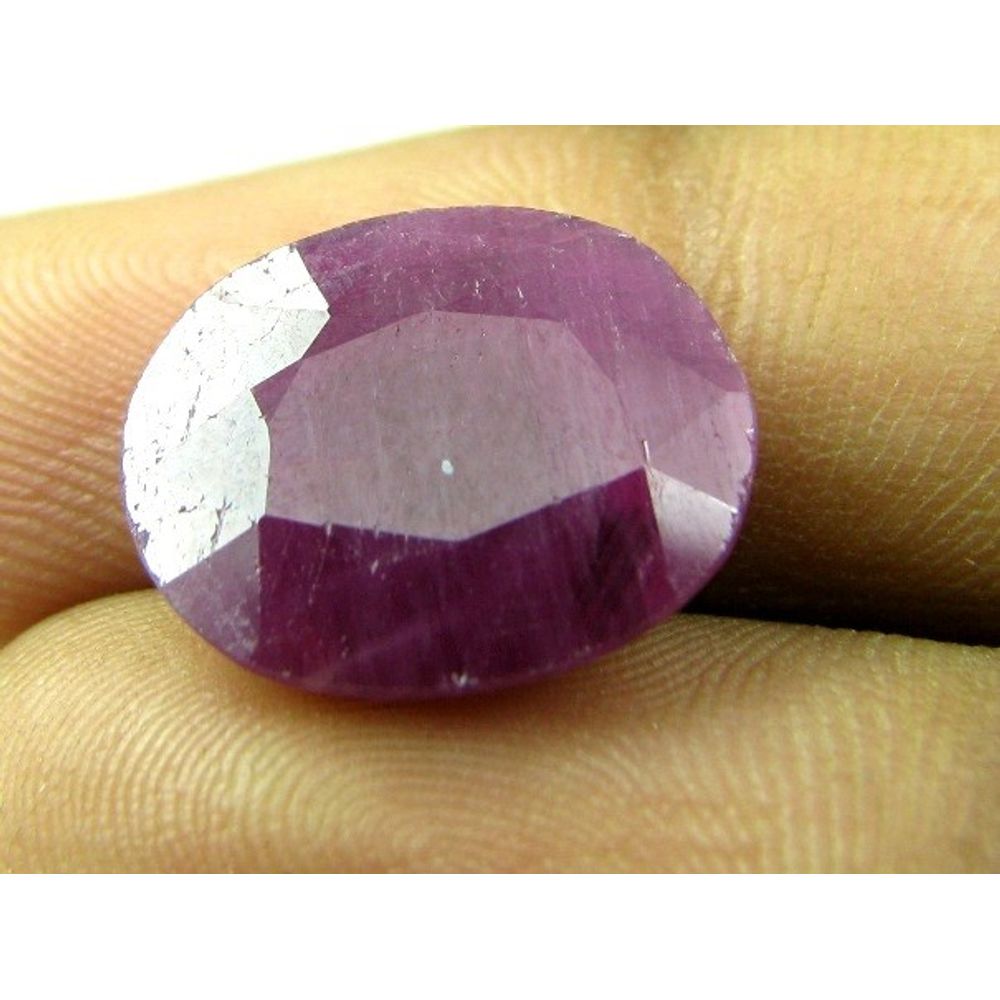 9.8Ct-100%-Natural-Untreated-Oval-Faceted-Ruby-(Manik)-Gemstone