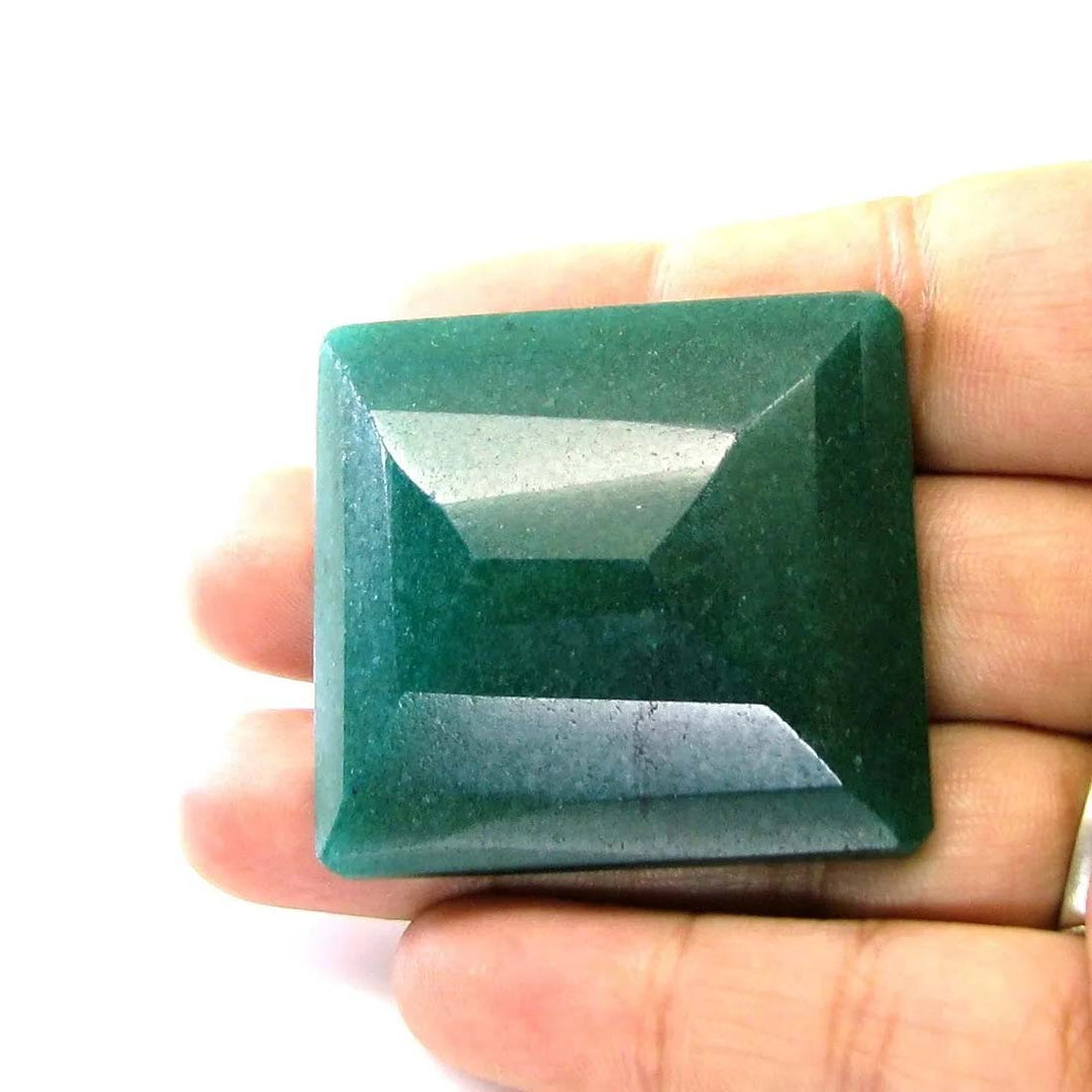 Huge 162.9Ct Natural Brazilian Green Quartz Gemstone in Emerald Color Rectangle