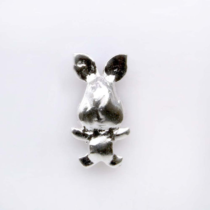 Cute Rabbit Real Sterling Silver nose stud Corkscrew nose ring L bend 22g