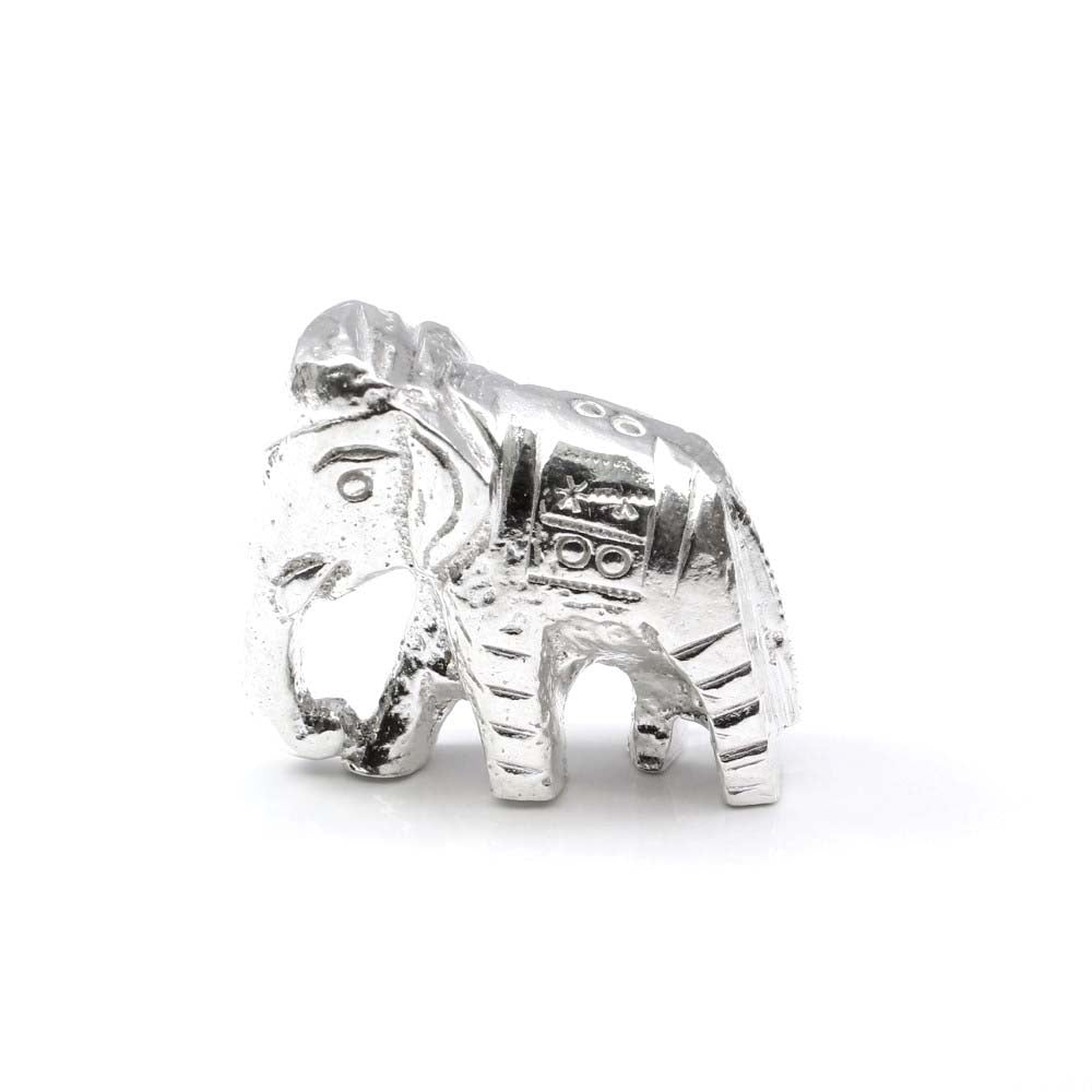 Pure Silver Elephant Lucky Gajraj chandi ka Hathy Lal kitab remedy solid inside