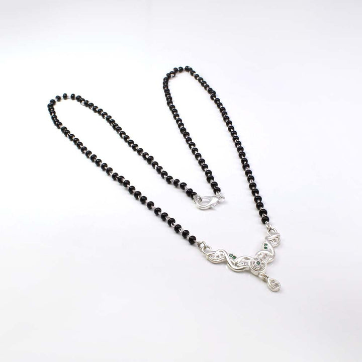 Indian sterling silver Mangalsutra women necklace chain wedding gift for wife