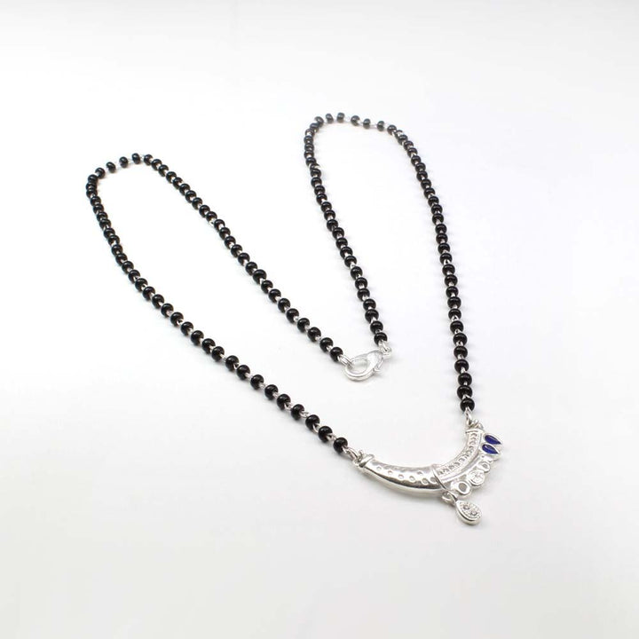 Indian sterling silver Mangalsutra women necklace chain wedding gift for wife