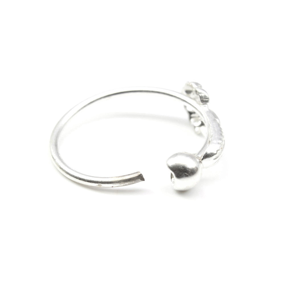 Traditional Sterling Silver Hoop Nose piercing ring 22 Gauge
