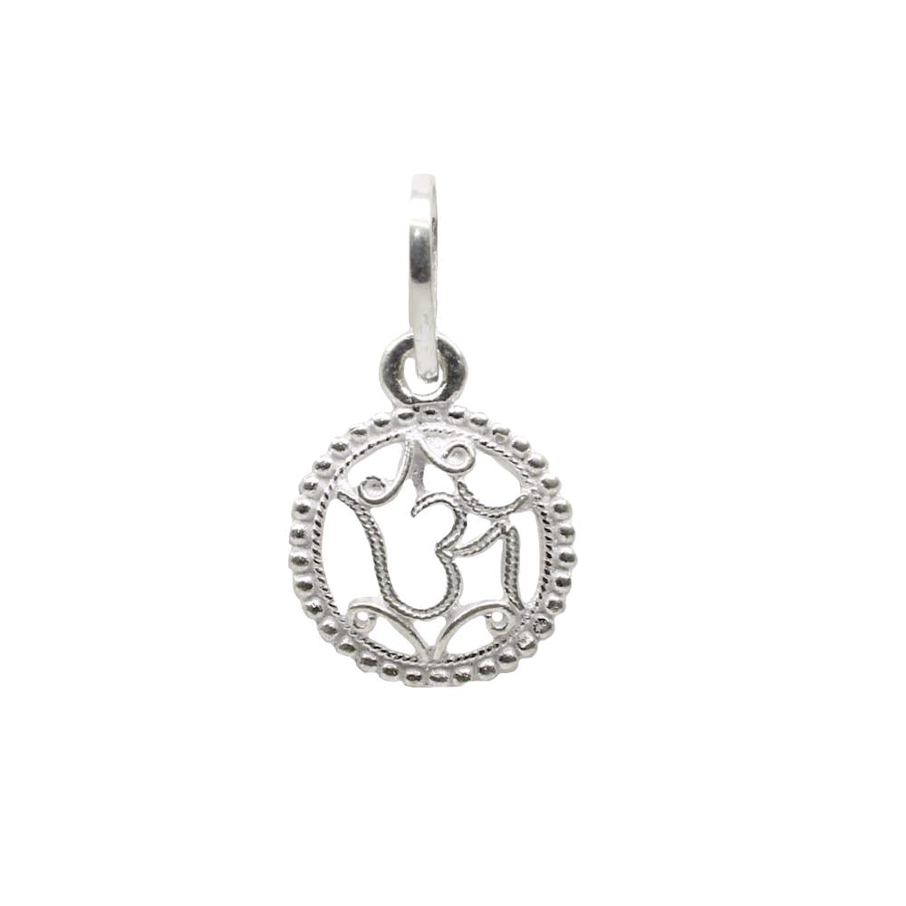 Indian Real 925 Silver OM Shiva religious God Pendant