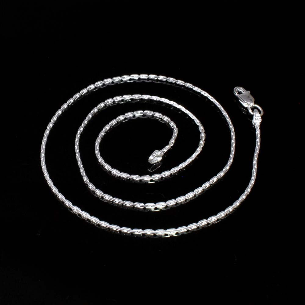 Pure 925 Sterling Silver Link Design Chain 22" Neck Chain