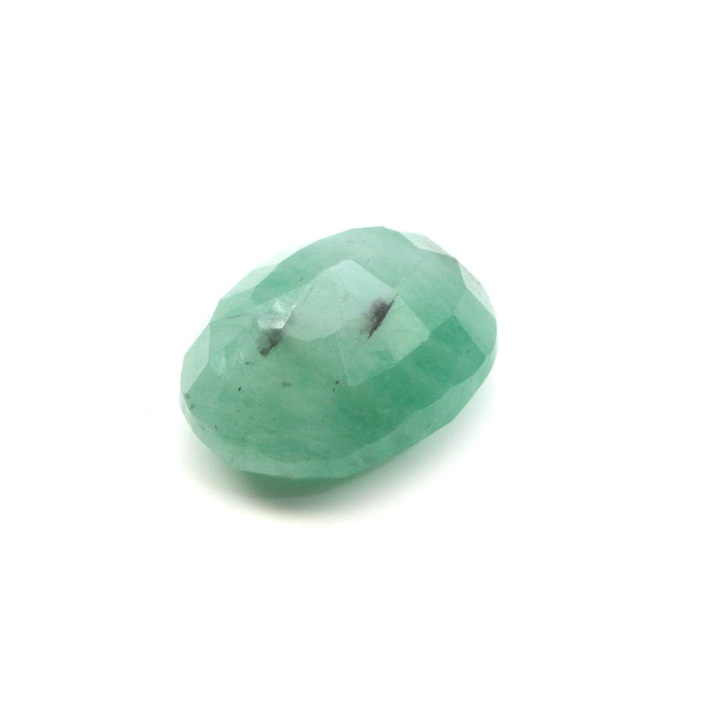 Certified 3.28Ct Natural Green Oval (Panna) Oval Cut Gemstone