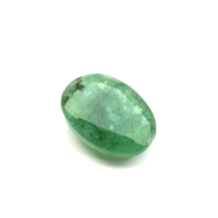 Certified 3.76Ct Natural Green Oval (Panna) Oval Cut Gemstone
