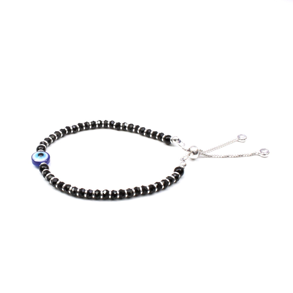 Pipa Bella by Nykaa Fashion Beaded Silver and Light Blue Evil Eye Bracelet  Buy Pipa Bella by Nykaa Fashion Beaded Silver and Light Blue Evil Eye  Bracelet Online at Best Price in