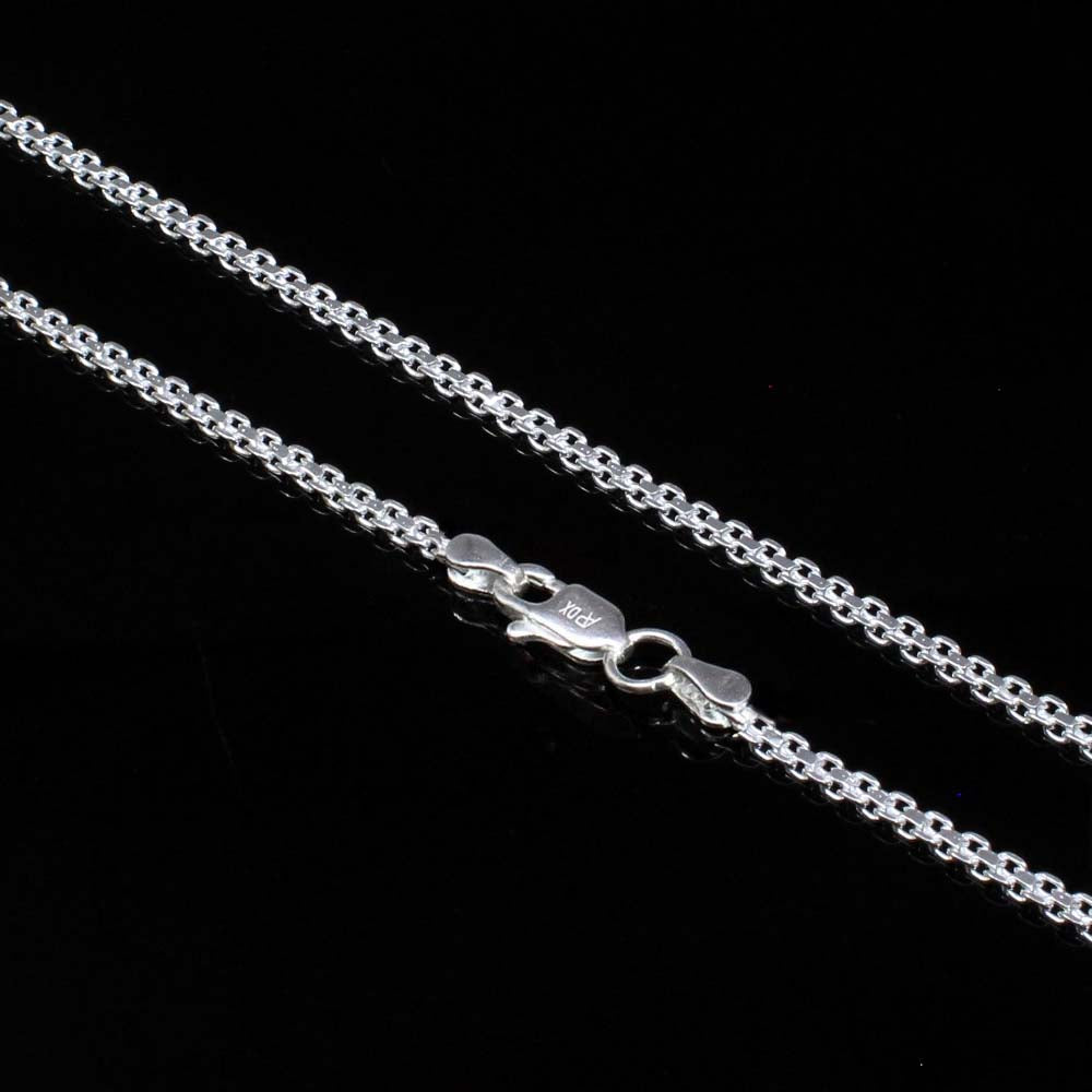 Indian 925 Sterling Silver Link Design Chain 24" Neck Chain