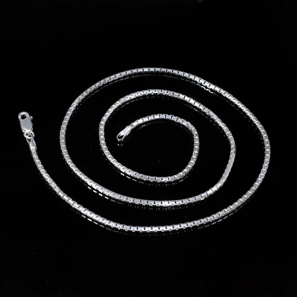 Real 925 Silver Ethnic Indian Style Chain 20" Neck Chain