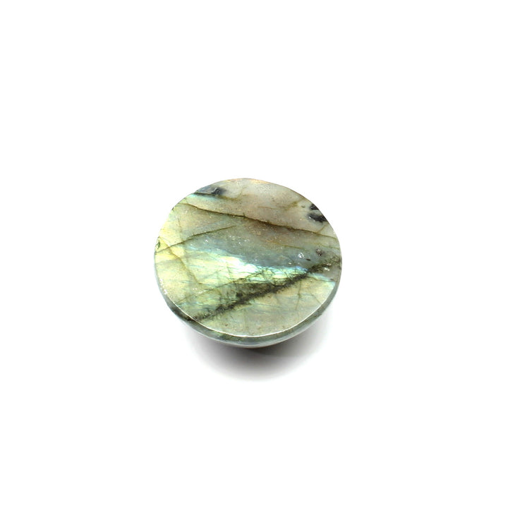 Top Fire Play of Colors 54.15Ct Natural Labradorite Round Cabochon Gemstone