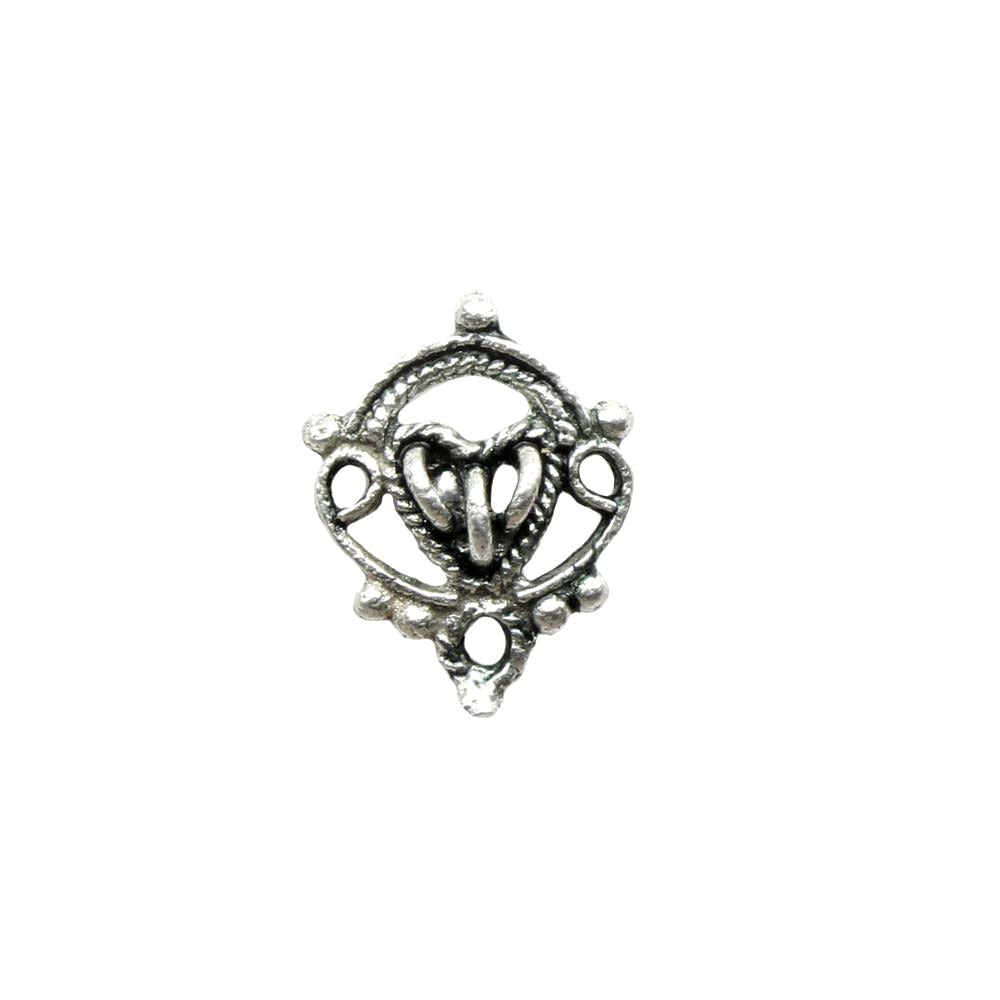 Asian Traditional Real 925 Silver Twisted Oxidize Nose Stud nose ring 24g