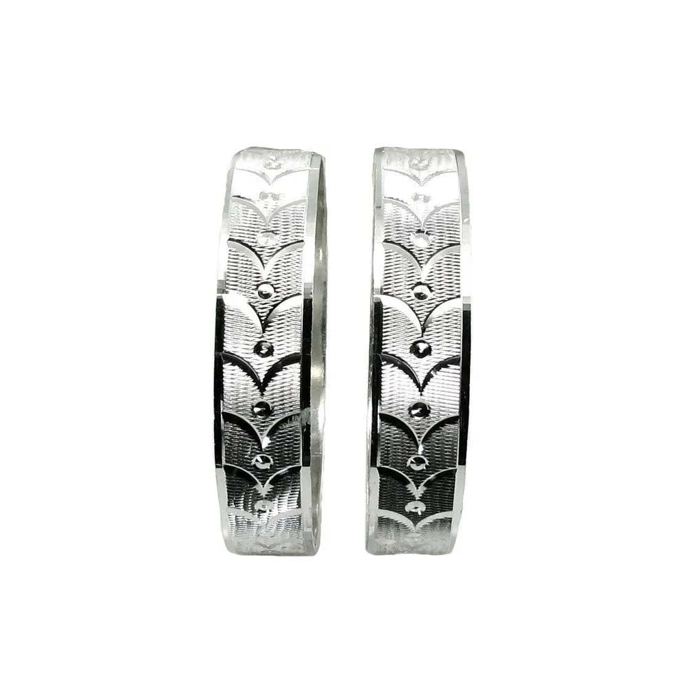 Karizmatic 925 Silver Bangles Bracelet (Kangan) - Pair