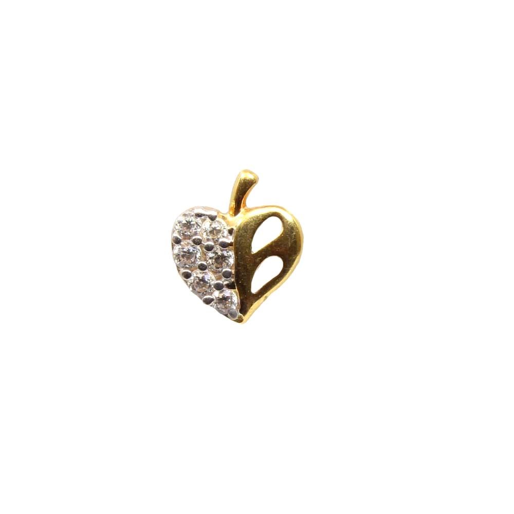 real-gold-white-cz-heart-nose-stud-nose-pin-solid-14k-yellow-gold-10955