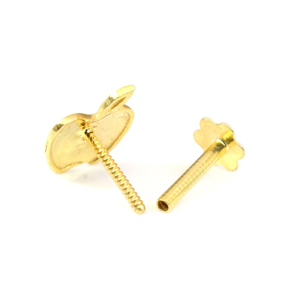 Nose rings screw on sale back