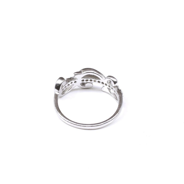 Real Sterling Silver White CZ Women finger ring