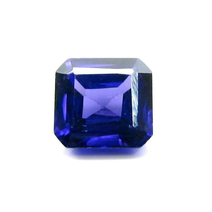 9.6Ct Violet Blue Cubic Zirconia Rectangle Faceted Gemstone