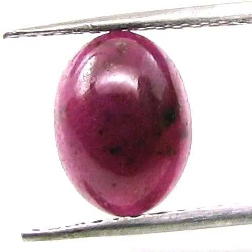 3.4Ct Natural Ruby Oval Cabochon Gemstone