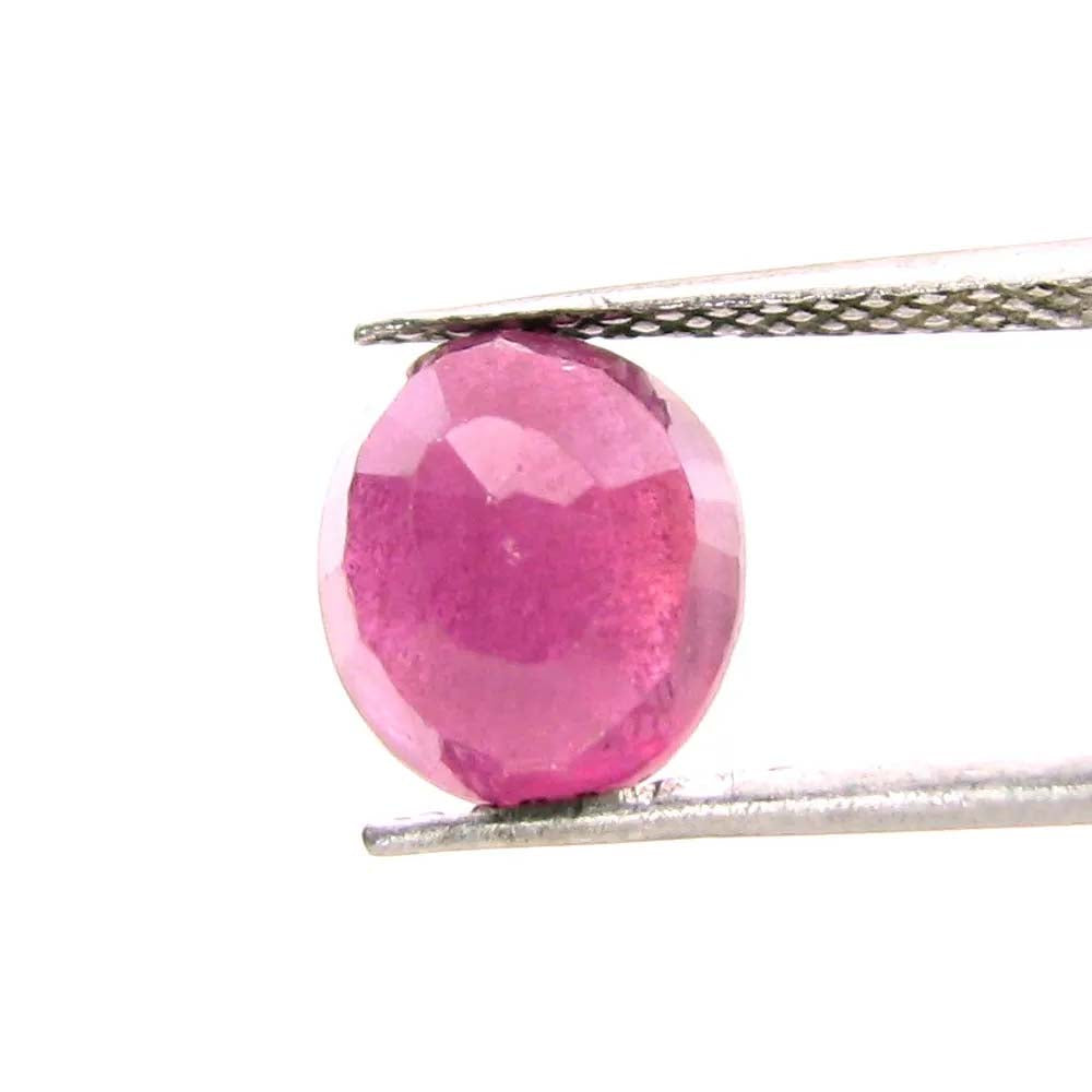 4.5Ct Natural Pink Ruby Oval Faceted Gemstone
