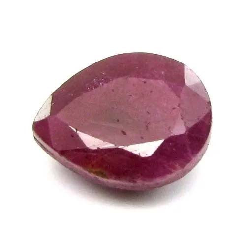 4.3Ct Natural Untreated Ruby Pear Faceted Gemstone