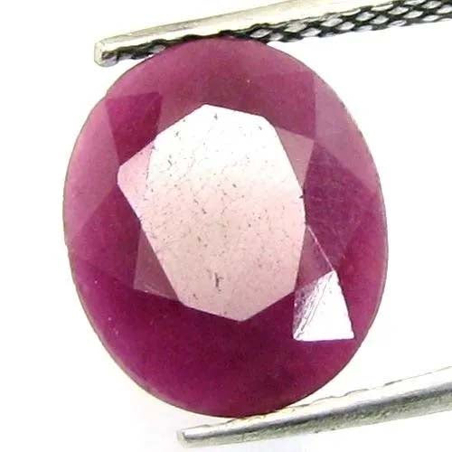 4.3Ct Natural Untreated Ruby Oval Faceted Gemstone