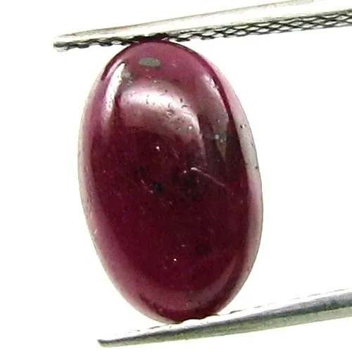 5Ct Natural Ruby Oval Cabochon Gemstone