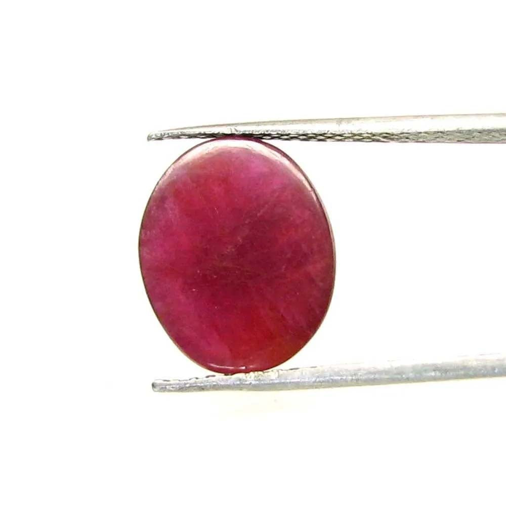 6.9Ct Natural Ruby Oval Shape Cabochone Gemstone