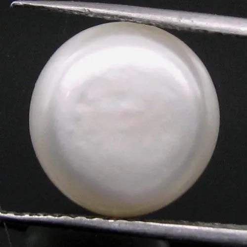 9.4Ct Natural Real Round White Pearl (Moti) for Moon