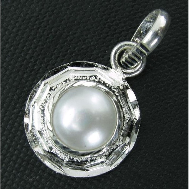 Rashi-Ratna-Pure-Silver-Pendant-White-Pearl-Moti-Birth-Stone-Ratan