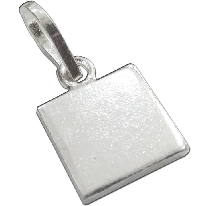BUY Silver square piece pendant by karizma jewels.