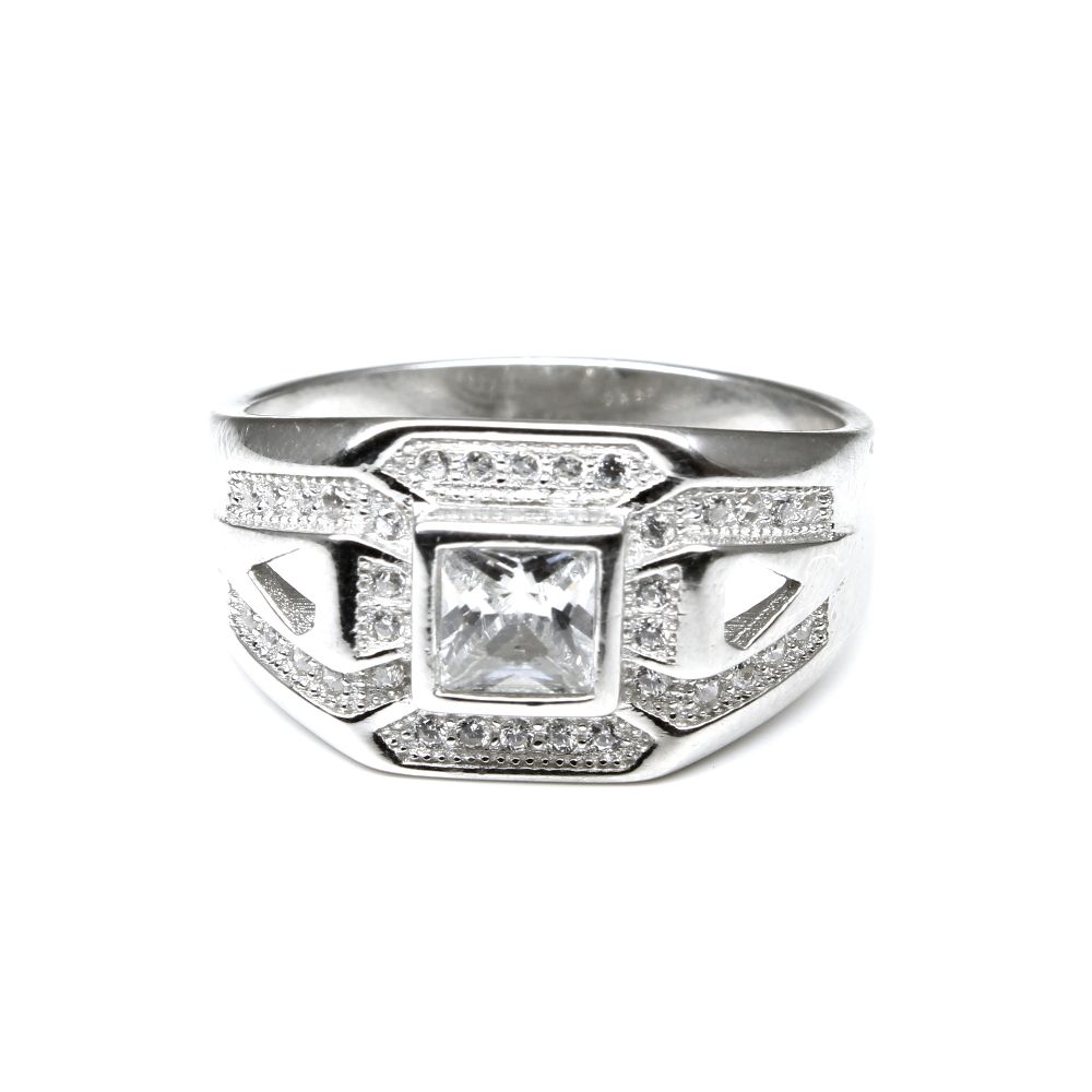 solid-925-sterling-silver-mens-ring-cz-studded-platinum-finish-9344