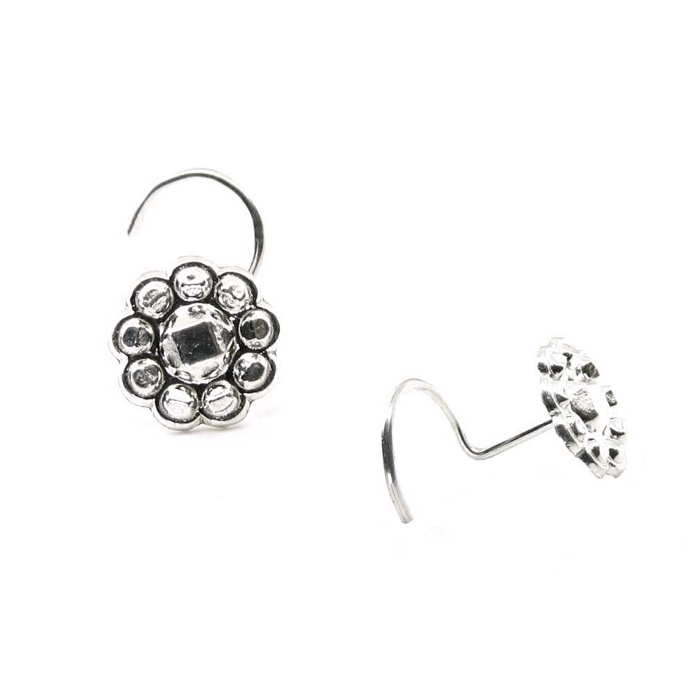 Ethnic-Indian-Sterling-Silver-Body-Piercing-Jewelry-Nose-Stud-Pin-Screw-20g