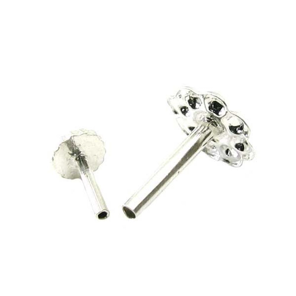 Precious Sterling Silver Body Piercing Jewelry Nose Stud Pin