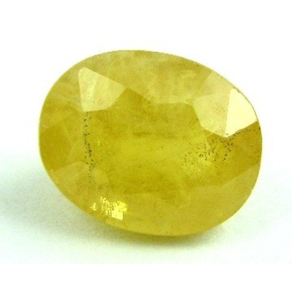 Mind Blowing 6.5Ct Natural Precious Yellow Sapphire Pukhraj Oval Faceted Gemstone
