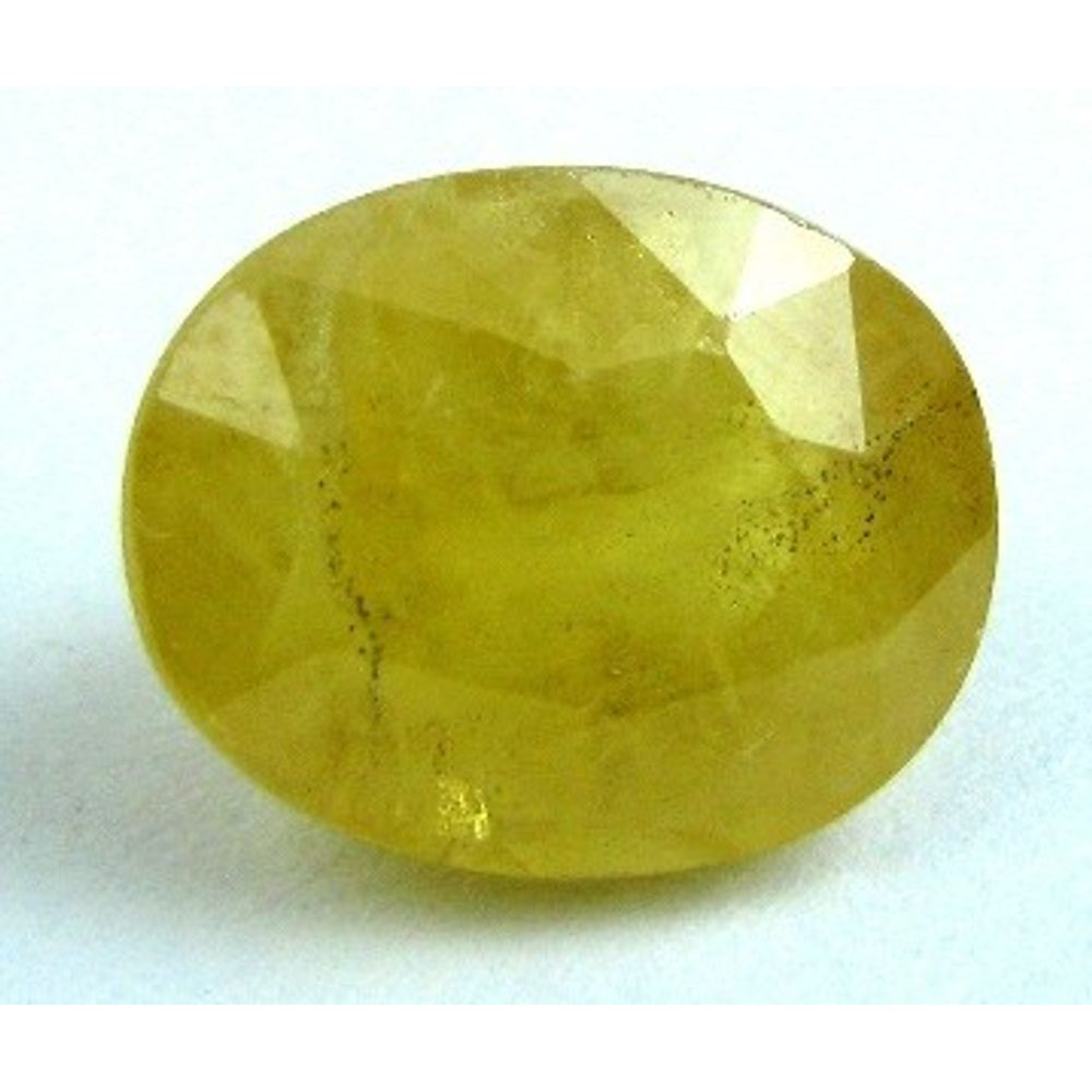 Mind Blowing 6.5Ct Natural Precious Yellow Sapphire Pukhraj Oval Faceted Gemstone