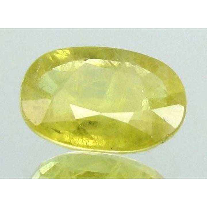 Certified-2.89Ct-Natural-Precious-Yellow-Sapphire-Pukhraj-Oval-Mix-Cut-Gemstone
