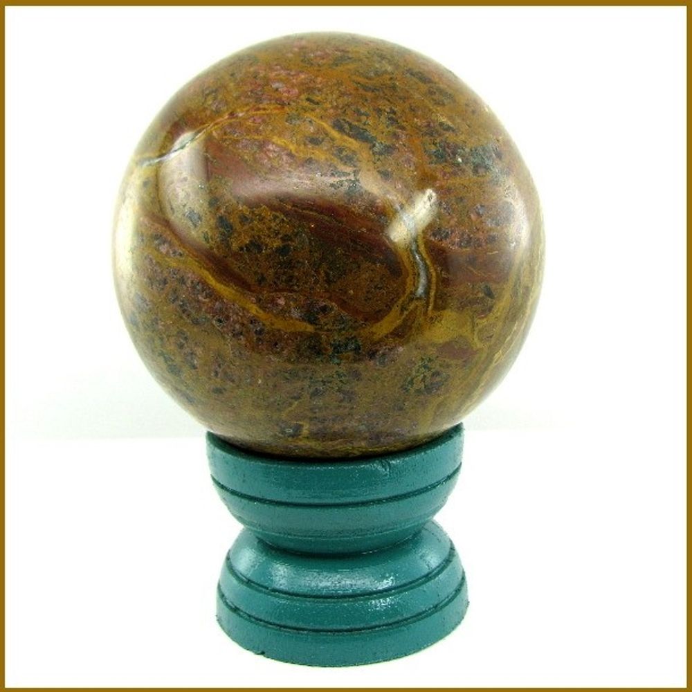 3720CT-81MM-NATURAL-MOSS-AGATE-GEMSTONE-SPHERE-CRYSTAL-HEALING-+-STAND