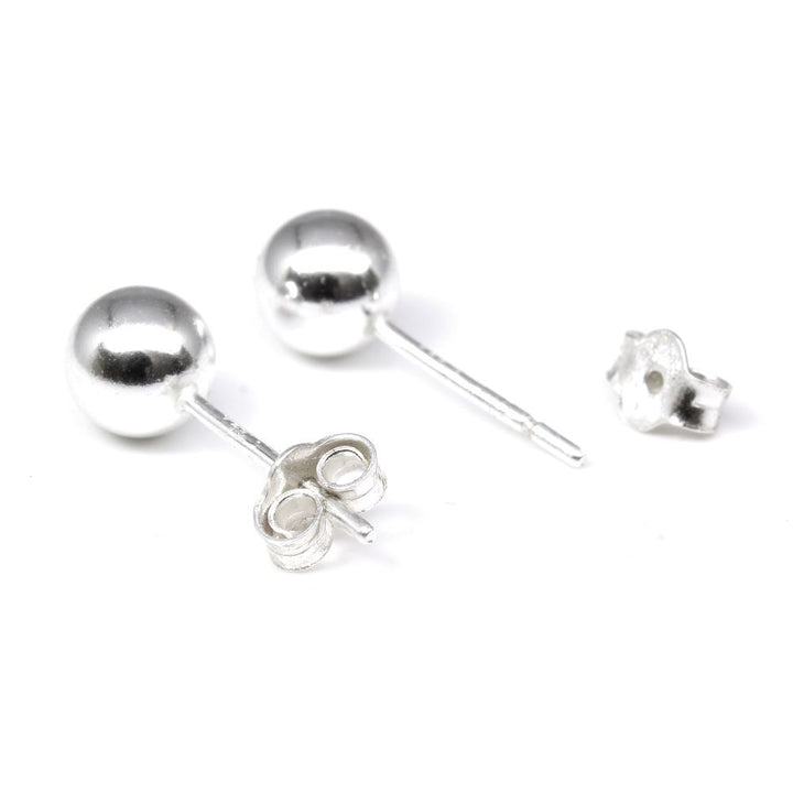 925 Sterling Silver Ball Stud Earrings for women - Pair