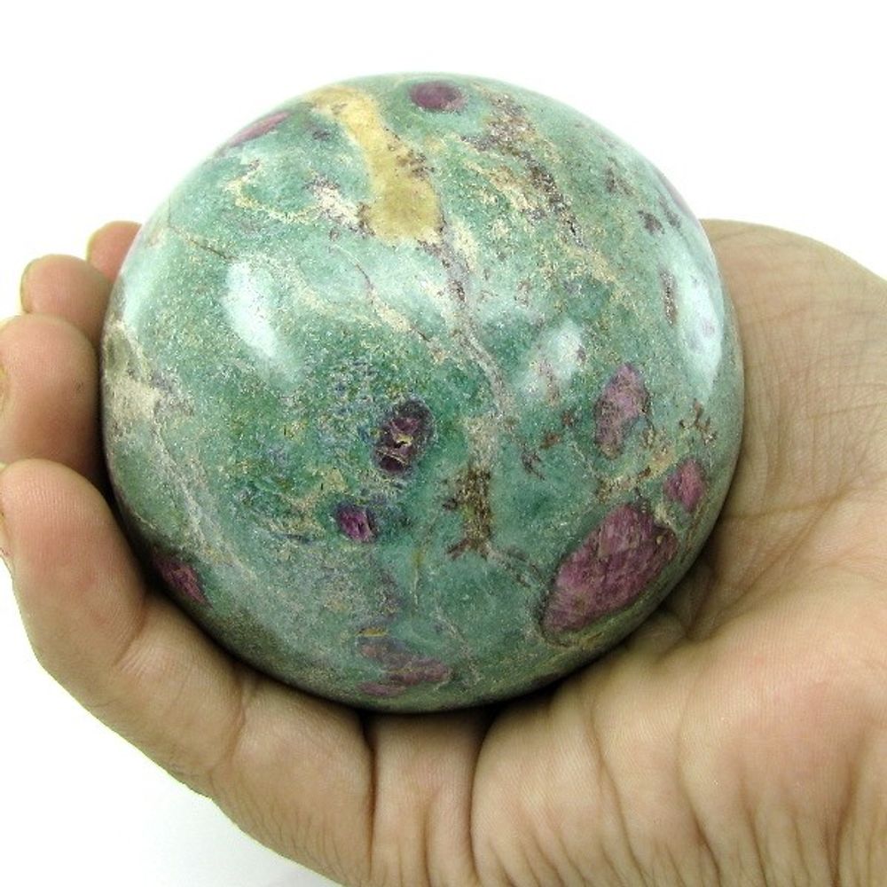 1960Ct Natural Ruby Zoisite Sphere Crystal 63MM Ball crystal Healing Reiki